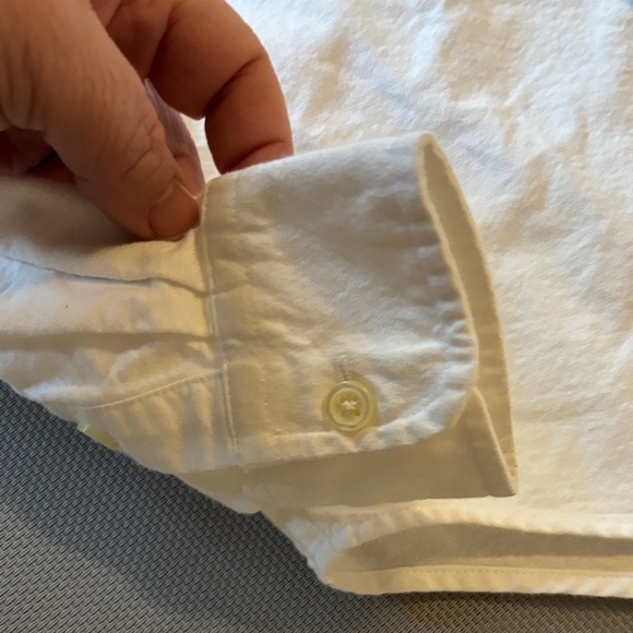 Ralph Lauren White Casual Button-Down Shirt boys sz S (8) - Picture 5 of 8